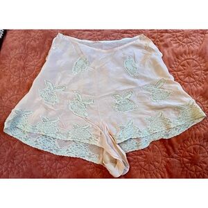 Vintage Tap Pants Delicate Silk Lace lingerie XS